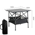 Camping Folding Table Lightweight Organizer Desk with Carrying Bag Multi-Purpose Outdoor Picnic Beach Leisure Desks Essentials