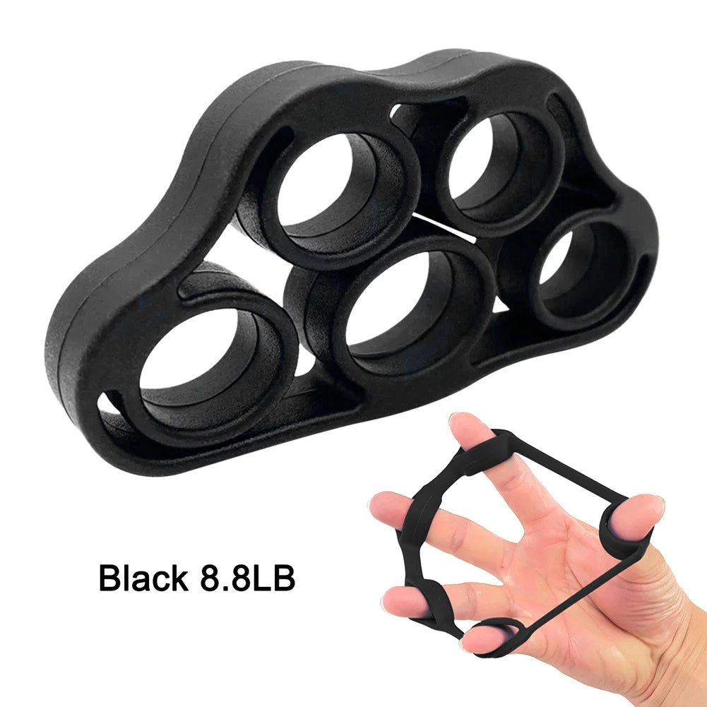 3-1PCS Silicone Finger Gripper Strengthener Trainer Elastic Hand Grip Strengthener Guitar Finger Exerciser Patient Hand Trainer
