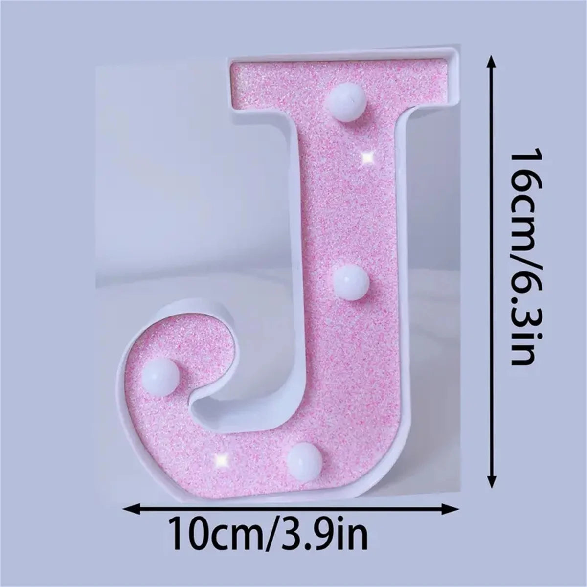 1PC Pink English letter and number lights, proposal and confession, birthday party atmosphere, surprise scene, decoration lights