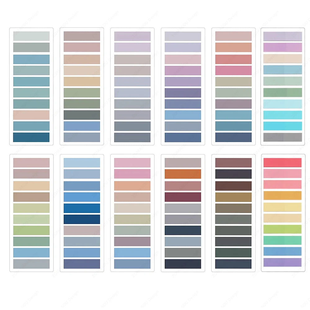 200-14400Sheets Transparent Index Creative Memo Pads Sticky Note Book Tabs Office School Stationery Self-Adhesive Stickers