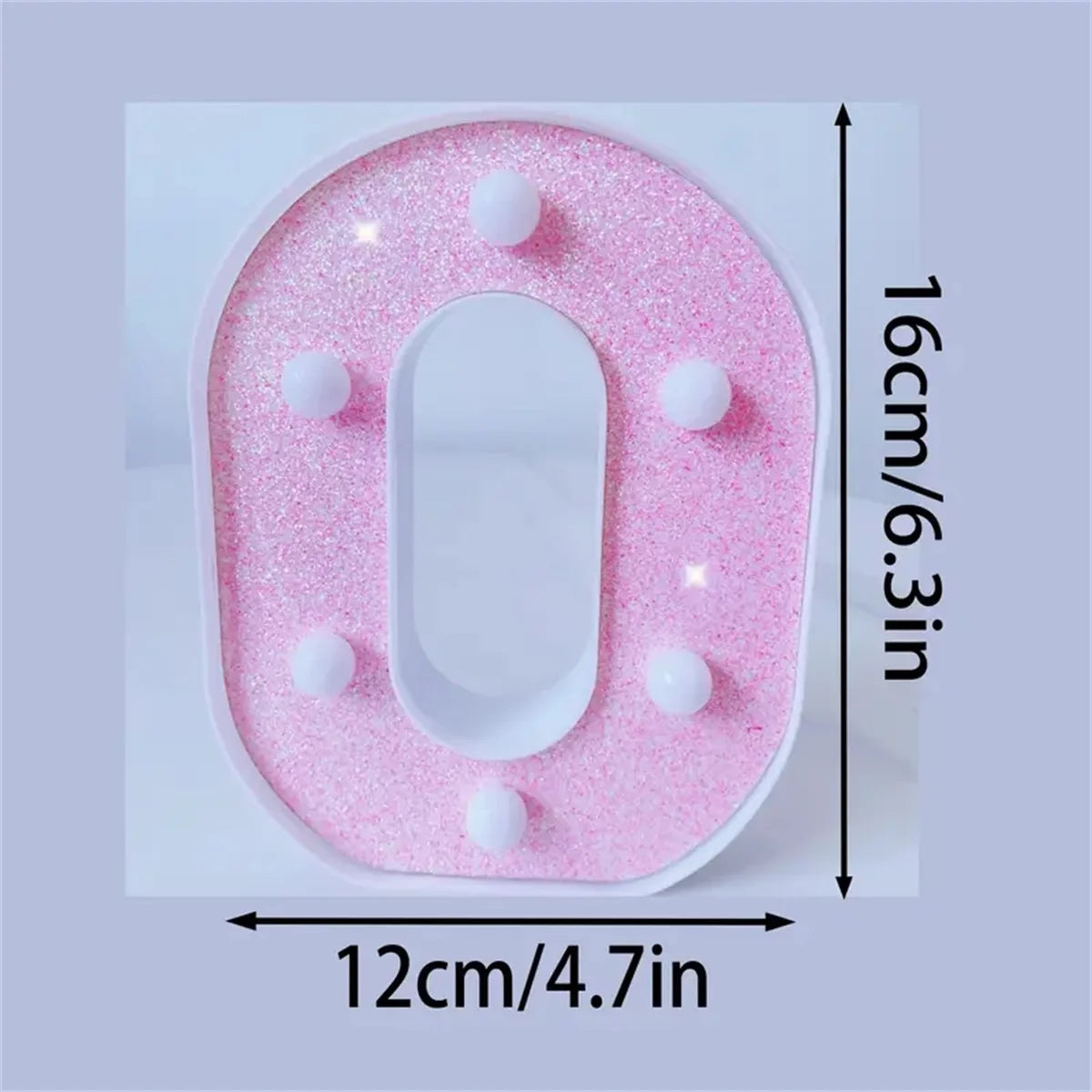 1PC Pink English letter and number lights, proposal and confession, birthday party atmosphere, surprise scene, decoration lights