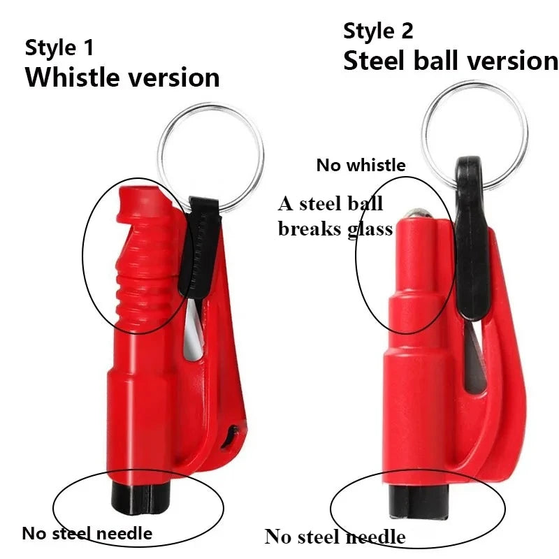 Safety Hammer with Rescue Whistle, Car Escape Tool,2-in-1 Window Breaker Seatbelt Cutter, Compact Emergency Escape Tool for Car