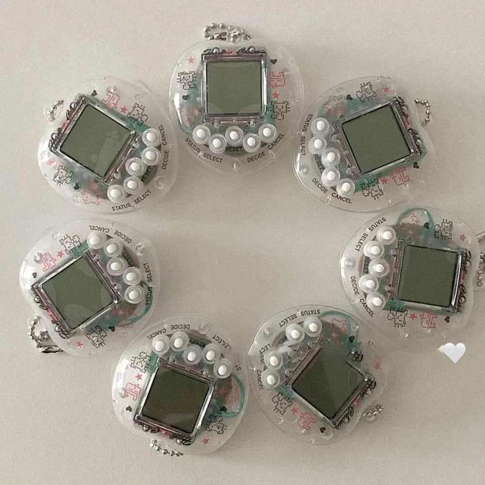 Virtual Pet Tamagotchi Toy in Russian Original German Spanish Polish Electronic Animals Kid Play Game Boy Pixel Pendant Keychain